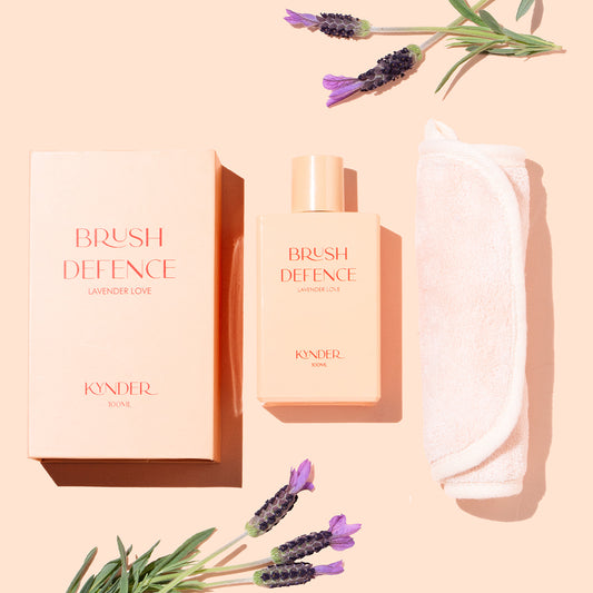 60 SECOND MAKEUP BRUSH CLEANER | LAVENDER LOVE BRUSH DEFENCE